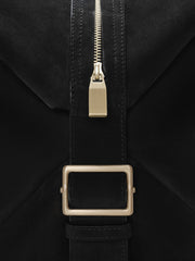 Large Leather Belted Duffle